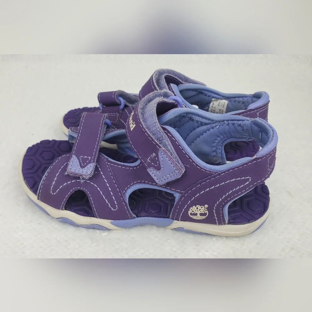 Timberland Girls Purple beach water Sandals sz 11 - Picture 2 of 8
